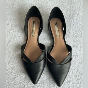 Audrey Brooke Black Pointed Flats